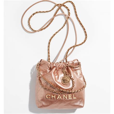 chanel rose gold iridescent mini|Chanel mini purses.